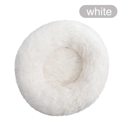 Warm Soft Long Donut Plush Pet Cushion