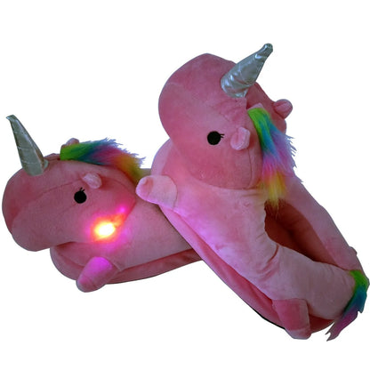 Unicorn Plush Slippers