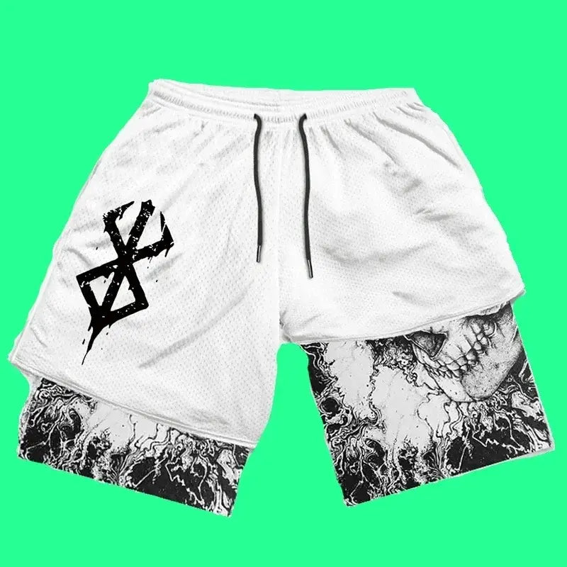 Y2K Men’s Anime Gym Shorts