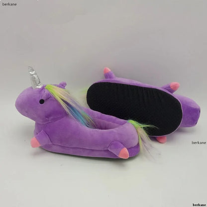 Unicorn Plush Slippers