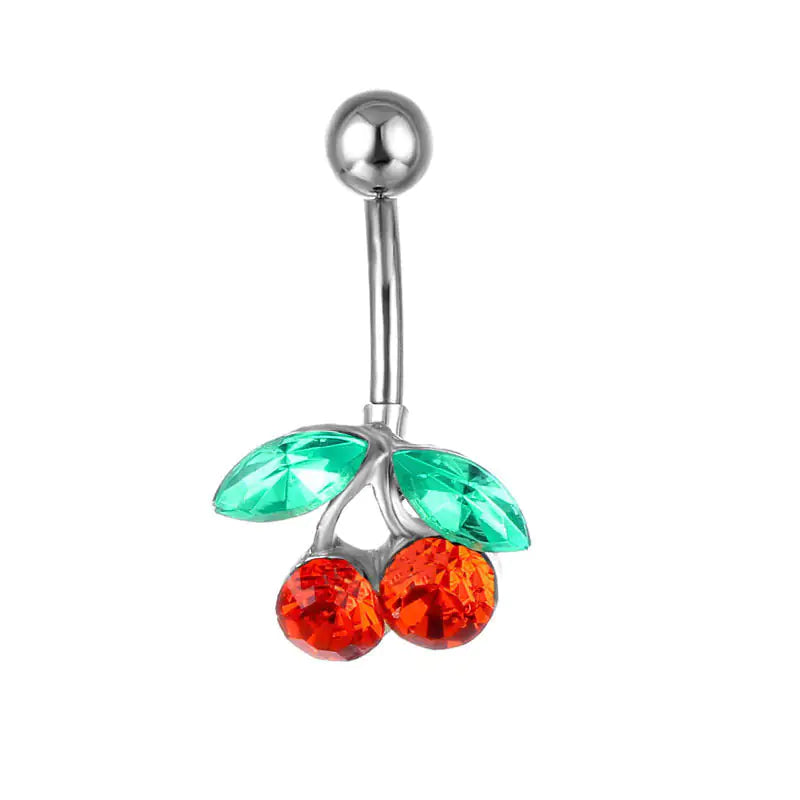 Cherry Pendant Belly Ring