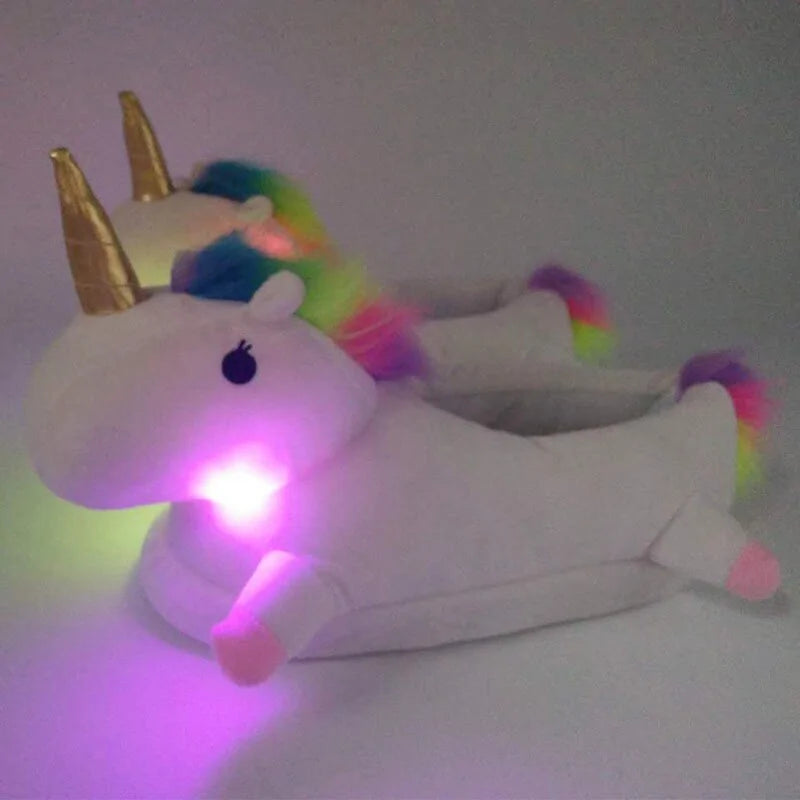 Unicorn Plush Slippers