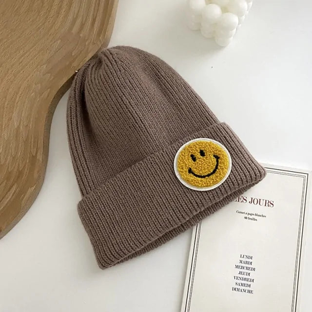 Smiley Face Warm Knitted beanie