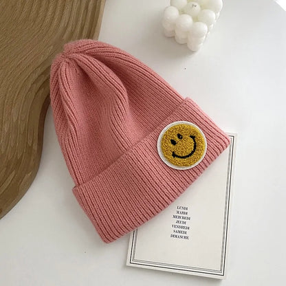 Smiley Face Warm Knitted beanie