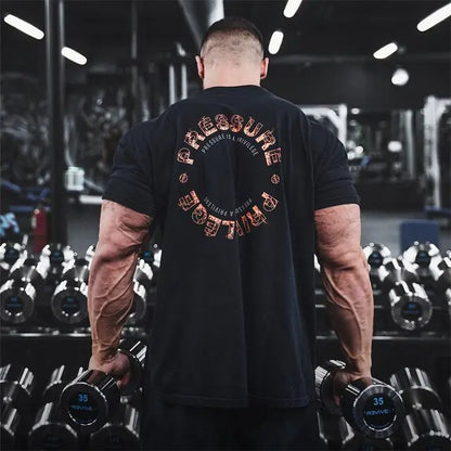 Men's Printed Gym Sports Tee