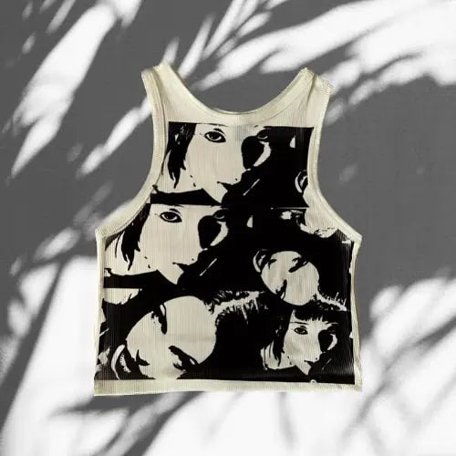 Summer Print Sleeveless Y2K Clothes