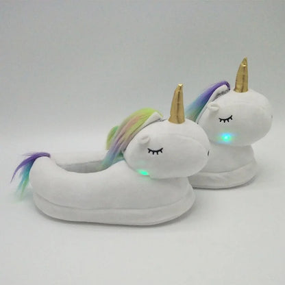 Unicorn Plush Slippers