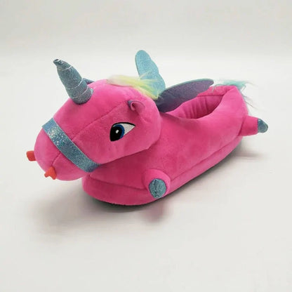 Unicorn Plush Slippers