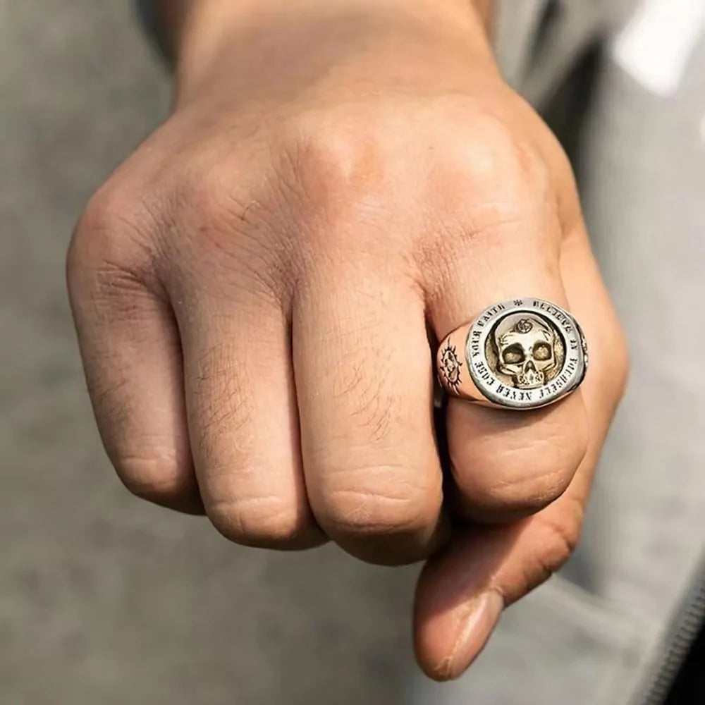 Vintage Skull Rings for Men