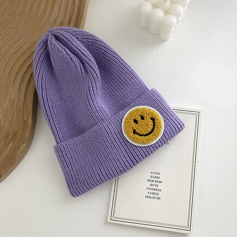 Smiley Face Warm Knitted beanie