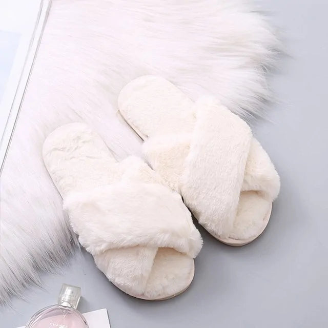 Women's Winter Faux Fur Slippers