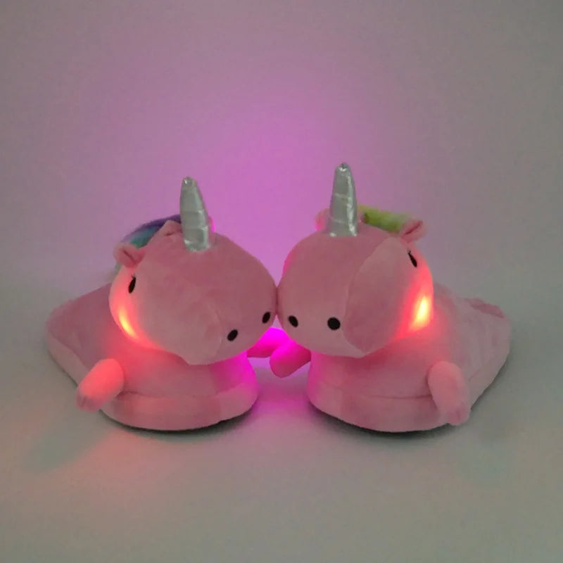 Unicorn Plush Slippers