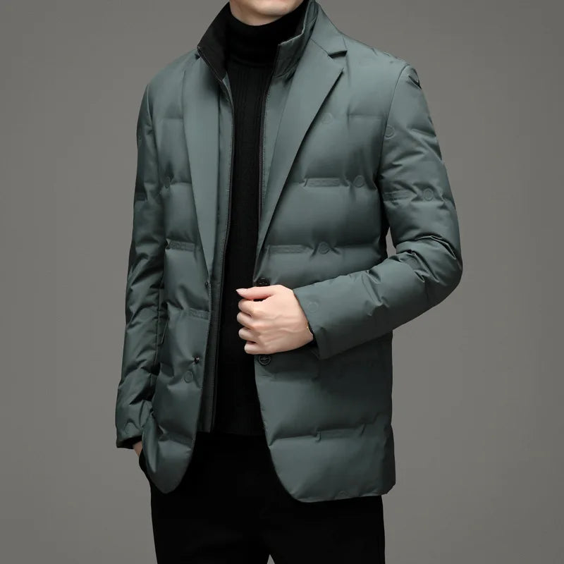 Men's Winter Two Piece Warm Blazer