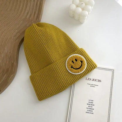 Smiley Face Warm Knitted beanie