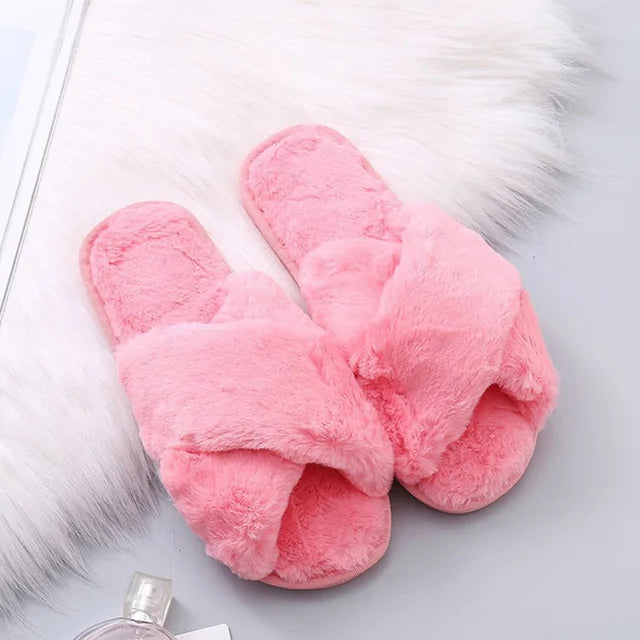 Women's Winter Faux Fur Slippers