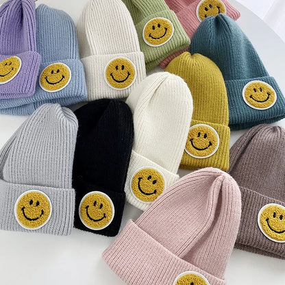 Smiley Face Warm Knitted beanie