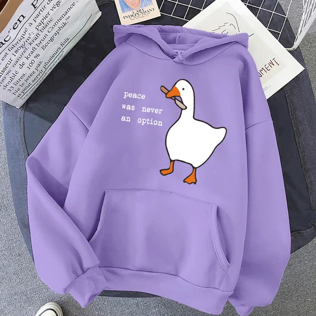 Cartoon duck hoodie