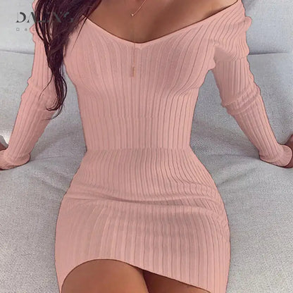 Off Shoulder Sweater Dresses