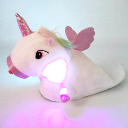 Unicorn Plush Slippers