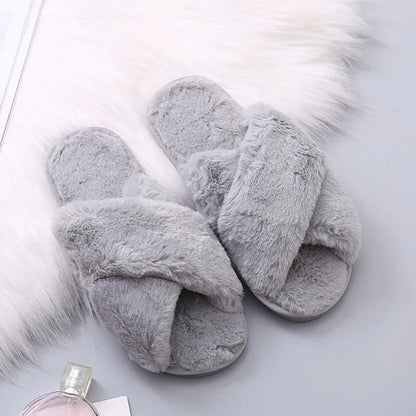 Women's Winter Faux Fur Slippers