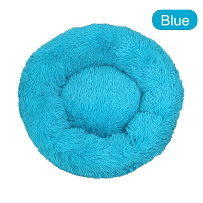 Warm Soft Long Donut Plush Pet Cushion