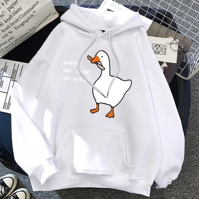 Cartoon duck hoodie