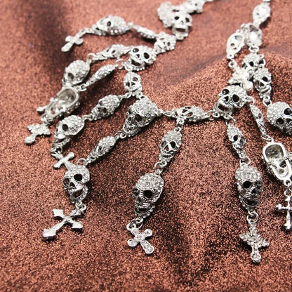 Fashion Skeleton Skull Crystal Jewelry