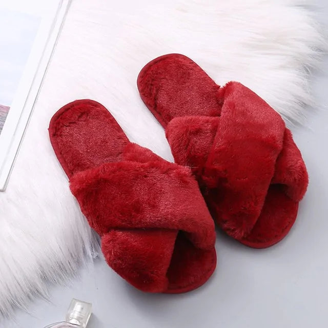 Women's Winter Faux Fur Slippers