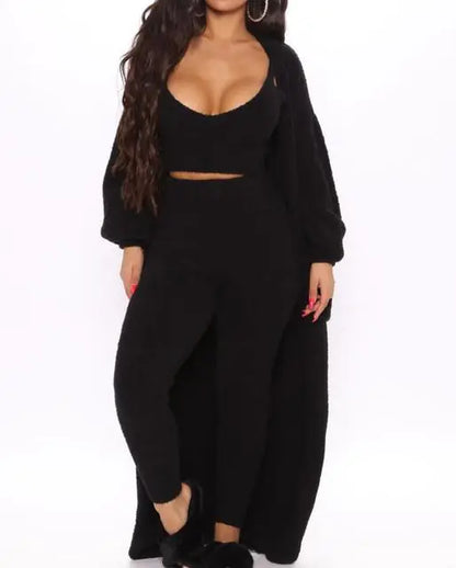 Fleece Loungewear 3-Piece Set