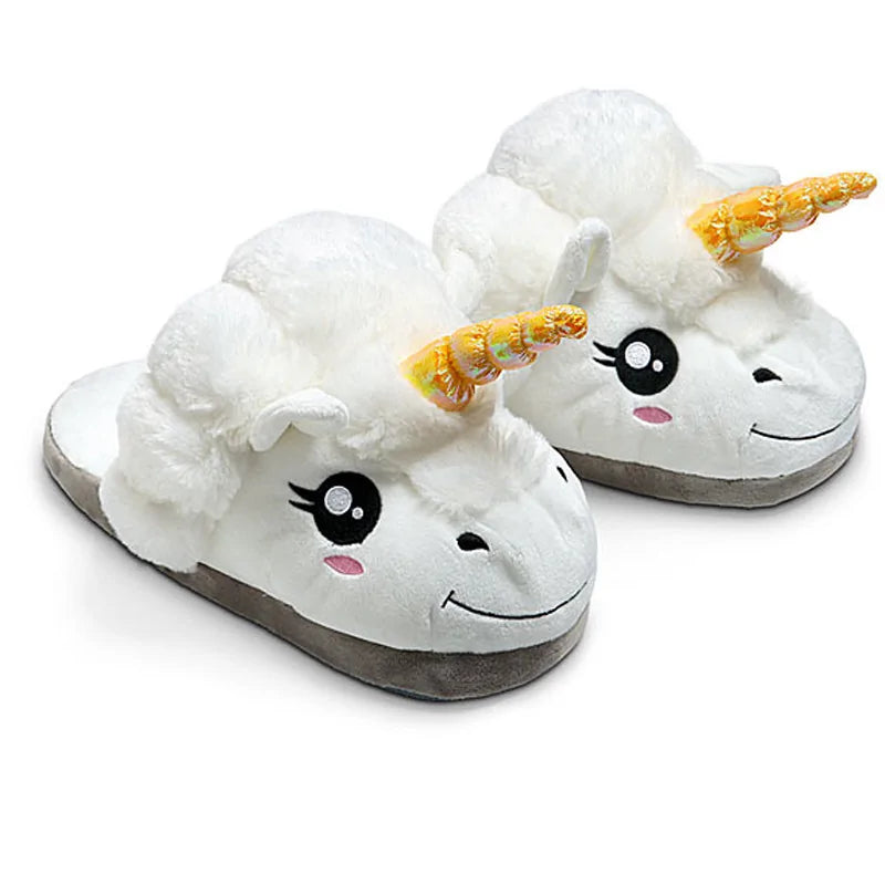 Unicorn Plush Slippers