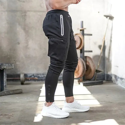 Sports Pants Multi-pocket Zipper