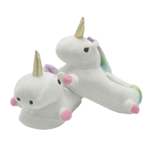 Unicorn Plush Slippers