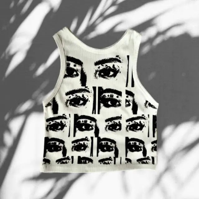 Summer Print Sleeveless Y2K Clothes