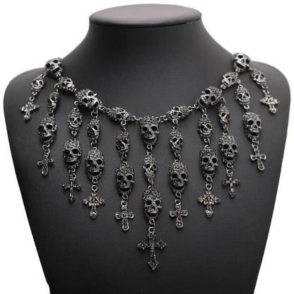 Fashion Skeleton Skull Crystal Jewelry