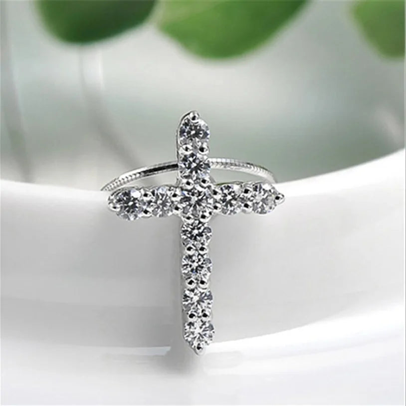 crystal cross necklace