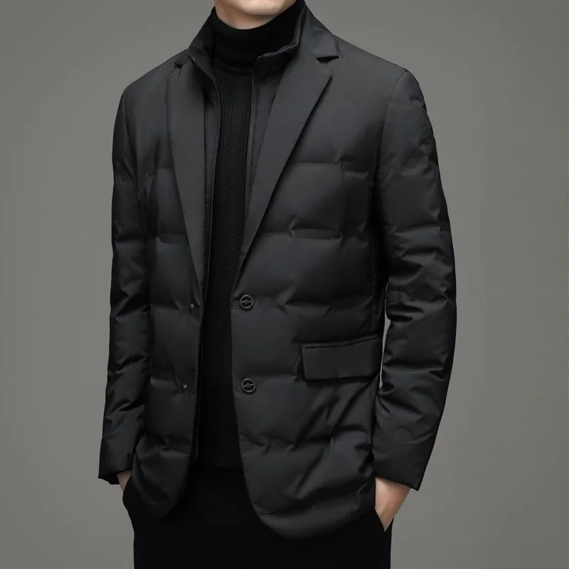 Men's Winter Two Piece Warm Blazer