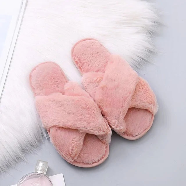 Women's Winter Faux Fur Slippers