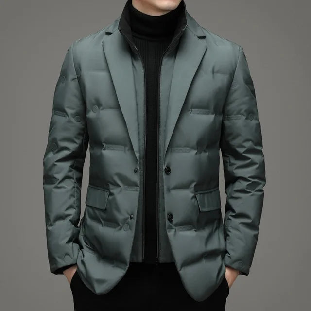 Men's Winter Two Piece Warm Blazer