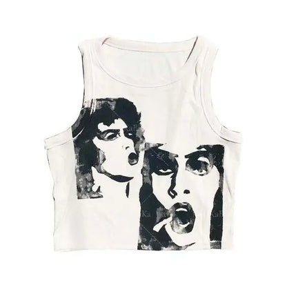 Summer Print Sleeveless Y2K Clothes