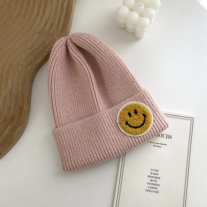 Smiley Face Warm Knitted beanie