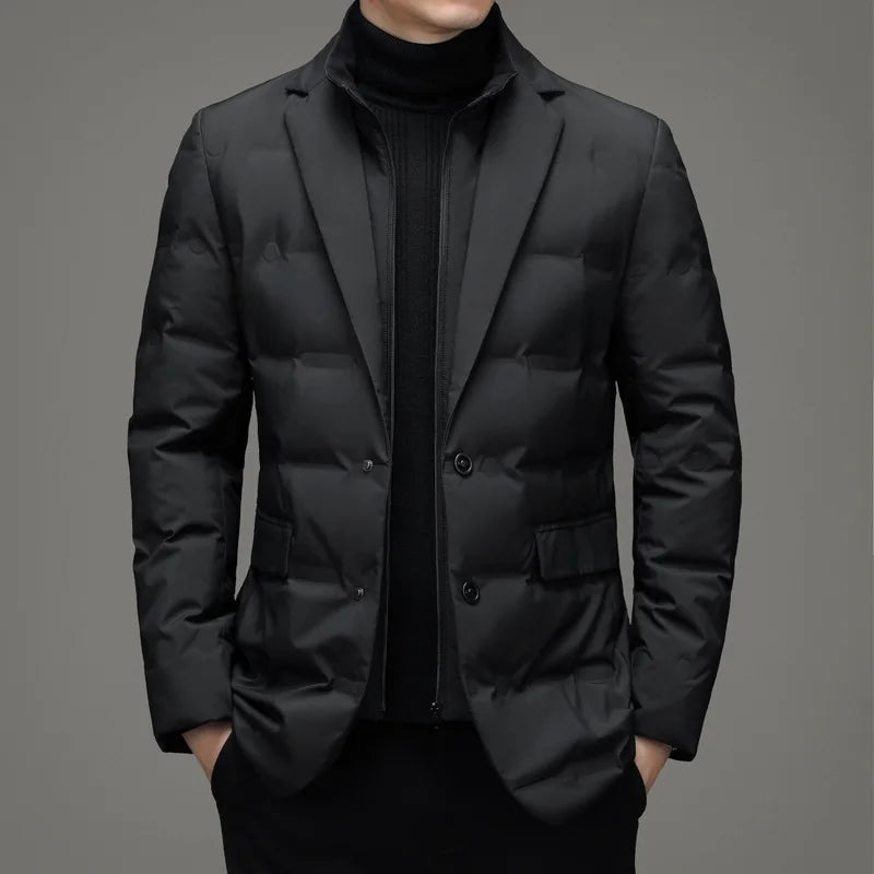 Men's Winter Two Piece Warm Blazer