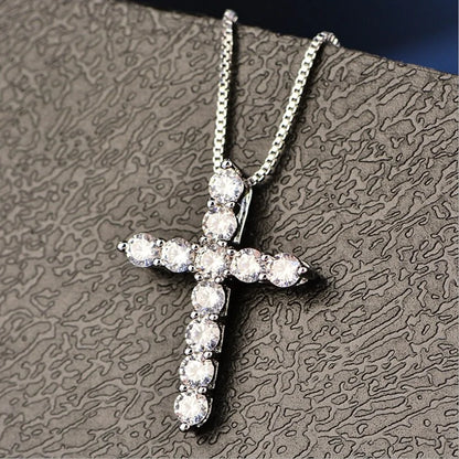 crystal cross necklace