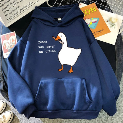 Cartoon duck hoodie