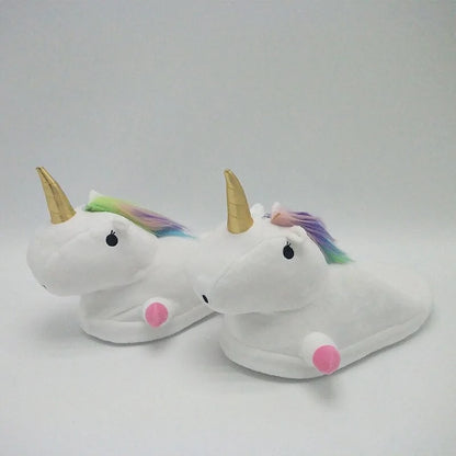 Unicorn Plush Slippers