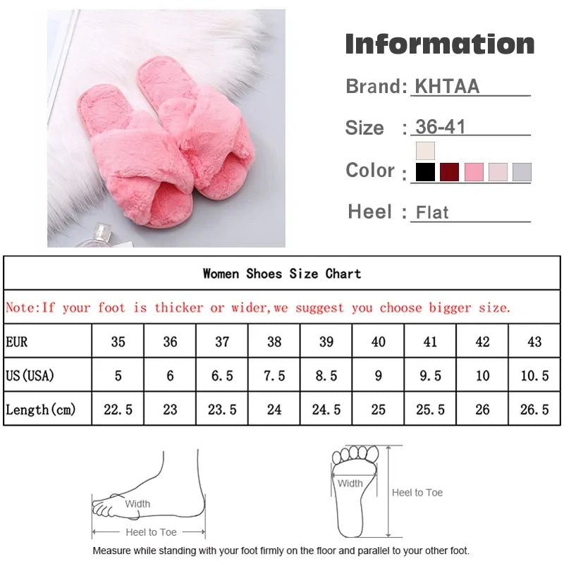 Women's Winter Faux Fur Slippers