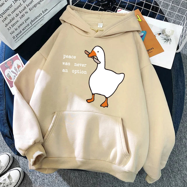 Cartoon duck hoodie