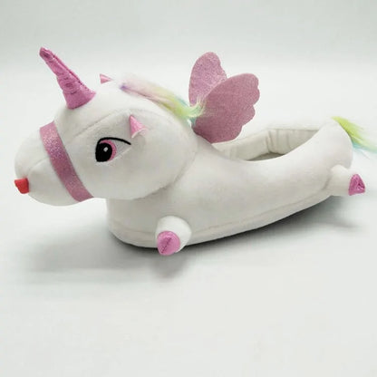 Unicorn Plush Slippers