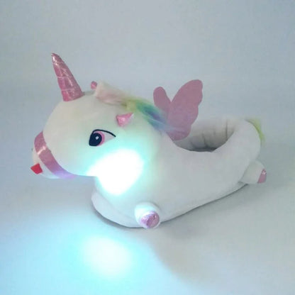 Unicorn Plush Slippers