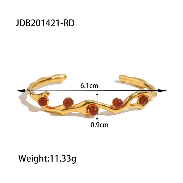 Waterproof 18k Gold Plated Stainless Steel Jewelry