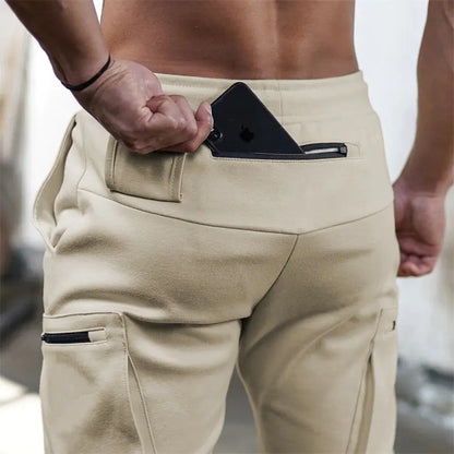 Sports Pants Multi-pocket Zipper